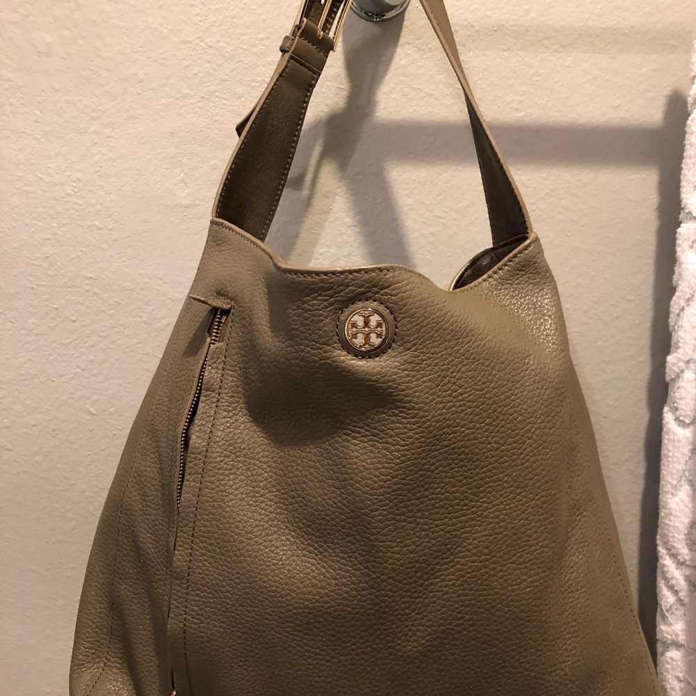 Tory Burch Brody Hobo - Mushroom Color. Light use